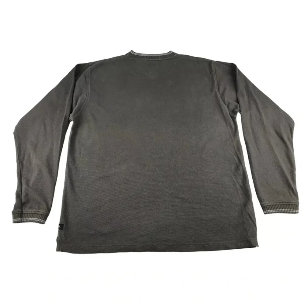 Pure‎ & Simple Brown Mens Long Sleeve Crew Neck Pullover Sweater Size XL